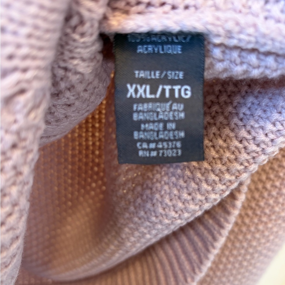 Suzy Shier Lilac Cable Knit Sweater - Picture 5 of 5